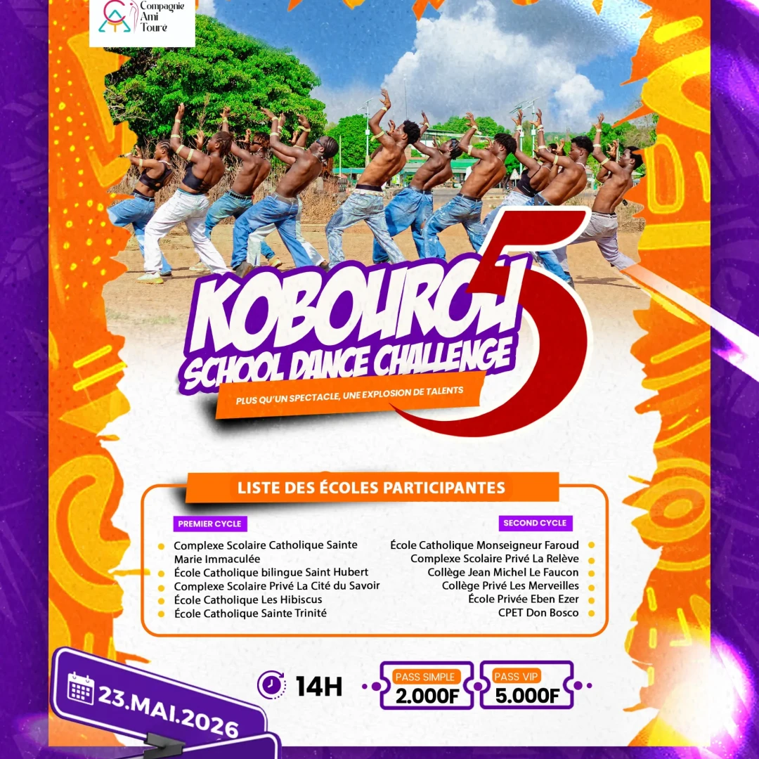 Affiche KOBOUROU SCHOOL DANCE CHALLENGE 2026