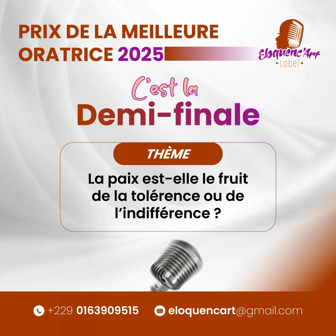 Affiche Demi-finale du Prix de la Meilleure Oratrice 2025