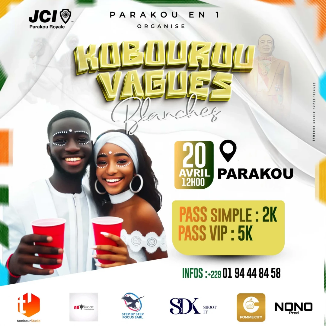 Affiche Kobourou Vagues Blanches