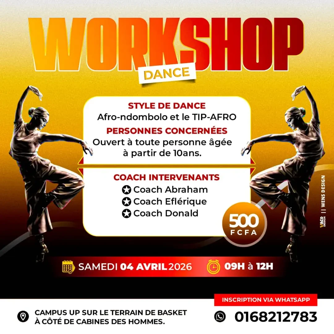 Affiche WORKSHOP DE DANSE