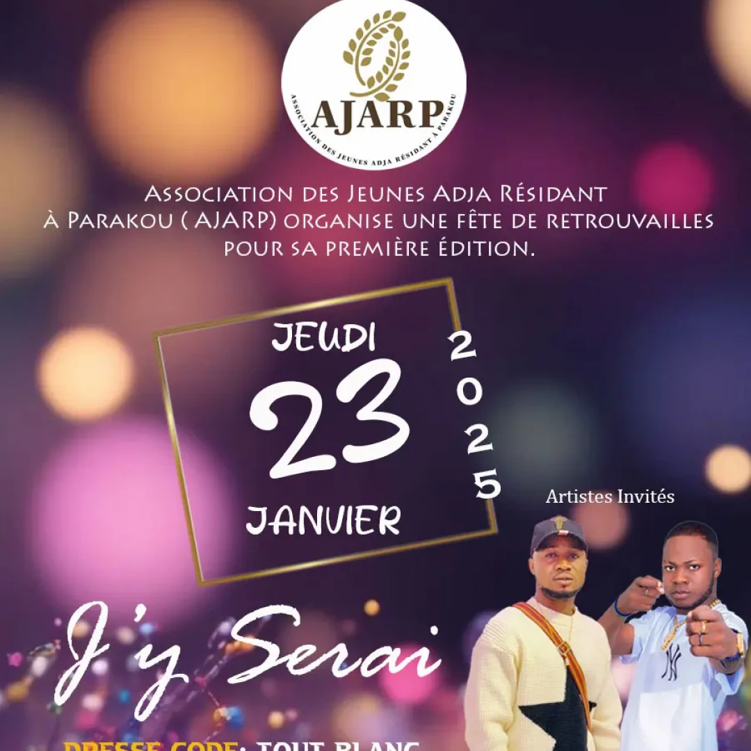 Affiche Association des jeunes Adjas résidant à parakou 3