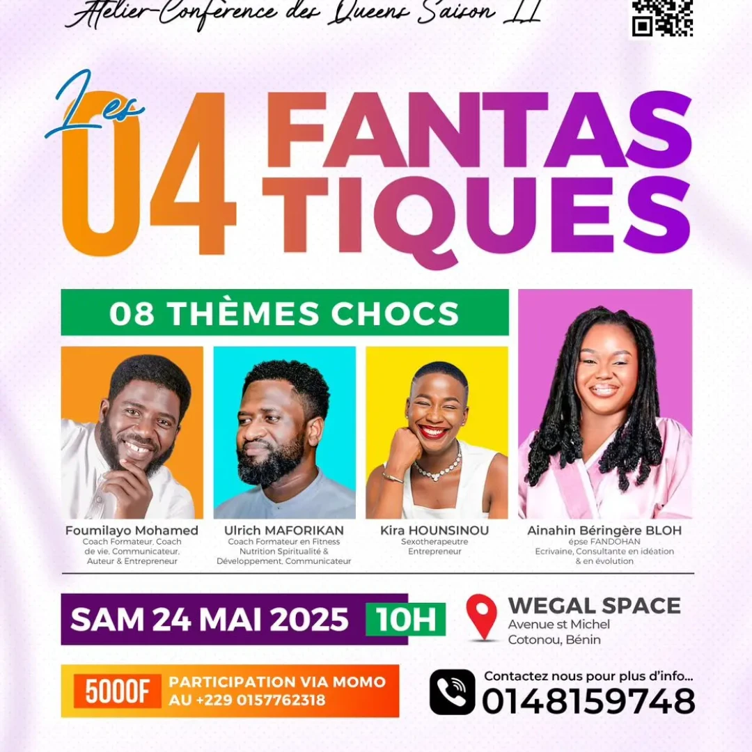 Affiche Les 04 Fantastiques- Atelier Conférence des Queens Saison II