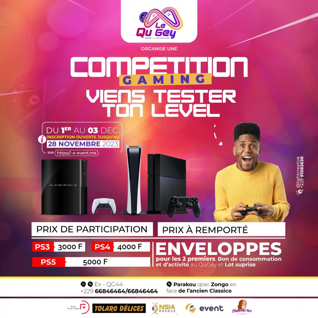 Affiche Compétition Gaming