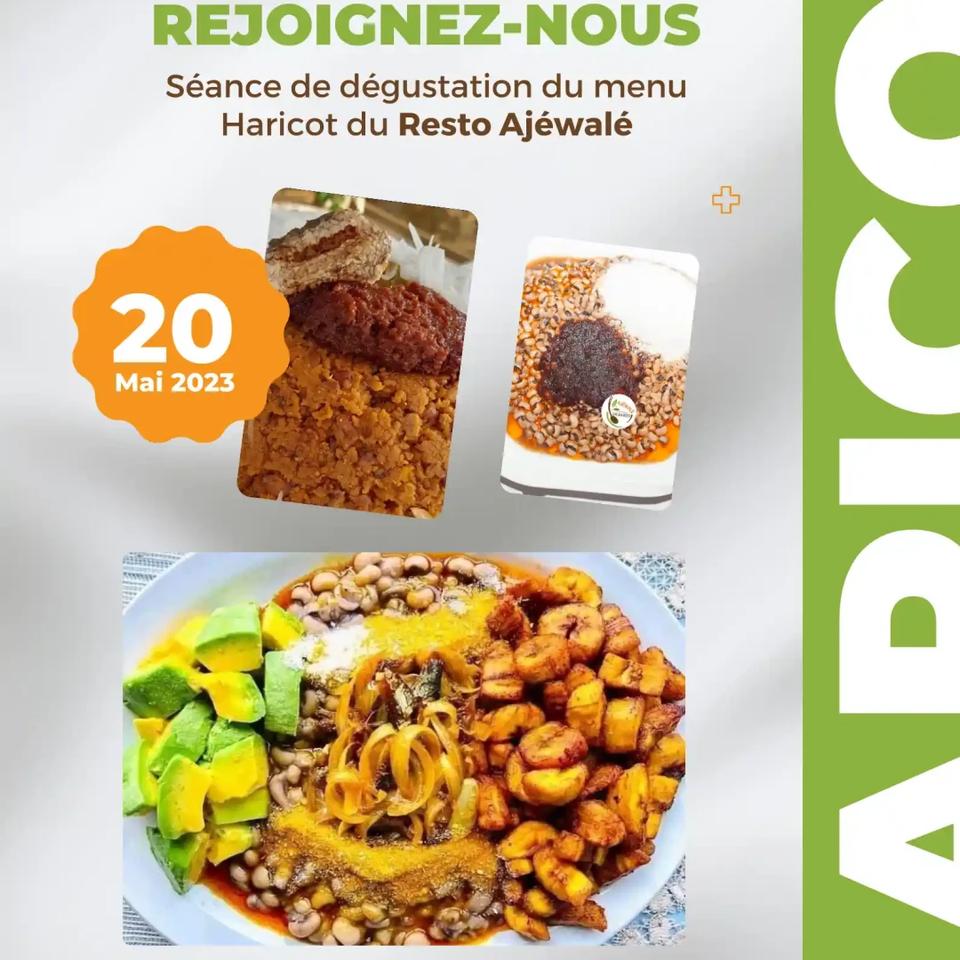 Affiche Dégustation du menu Haricot du Resto Ajéwalé