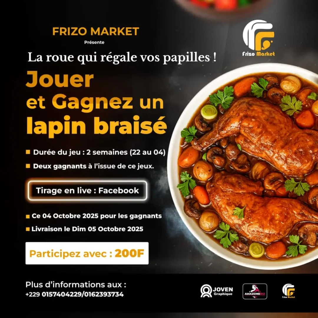 Affiche La roue qui régale vos papilles avec FRIZO MARKET