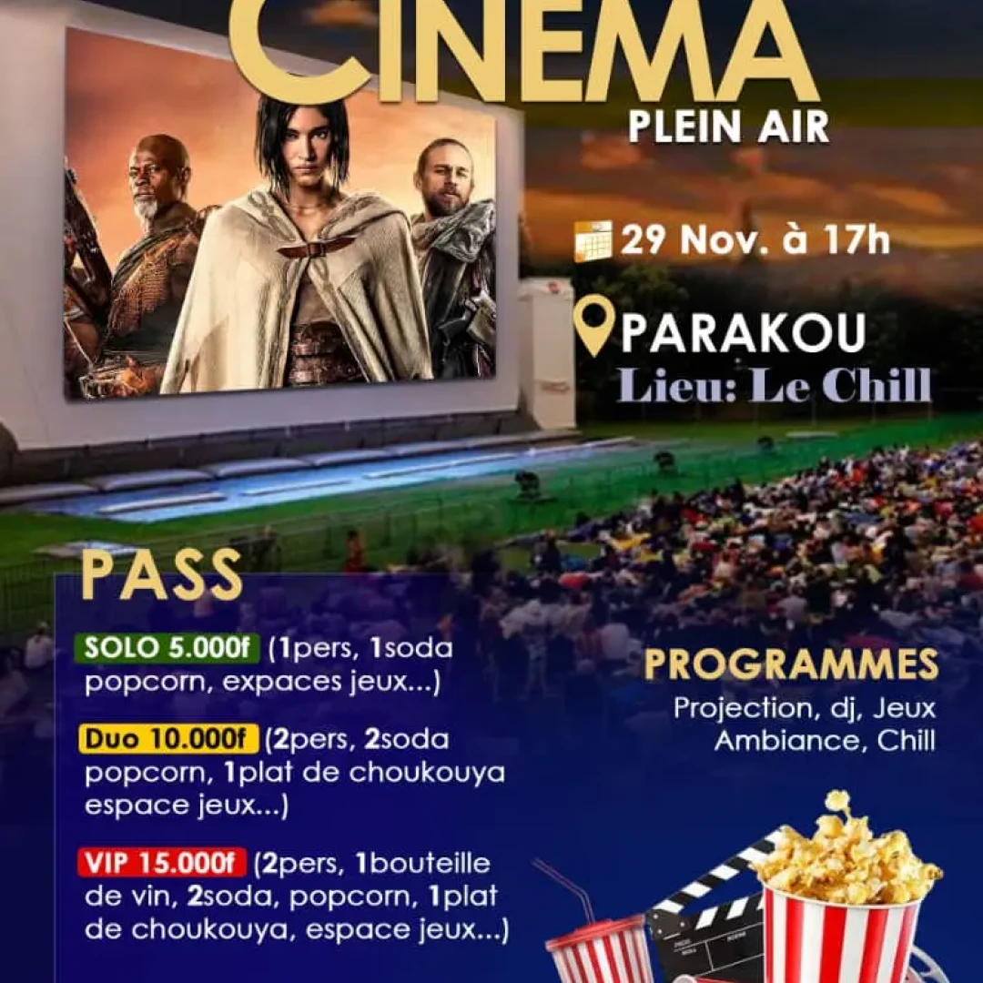 Affiche Soirée cinéma plein air