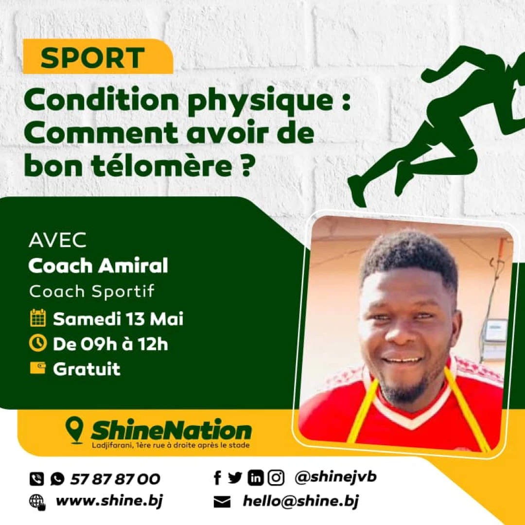 Affiche Atelier Sport - comment avoir de beau télomère