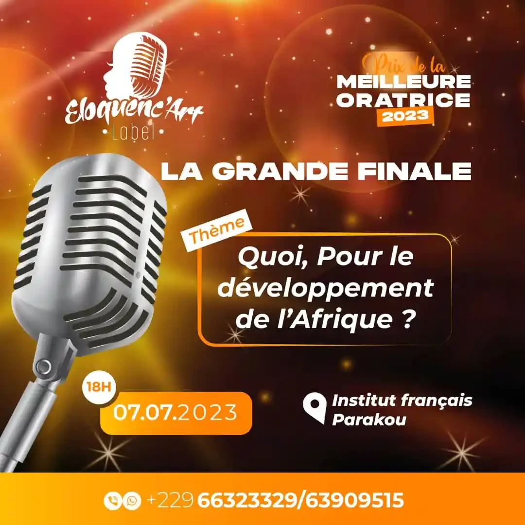 Affiche Grande Finale du Prix de la Meilleure Oratrice