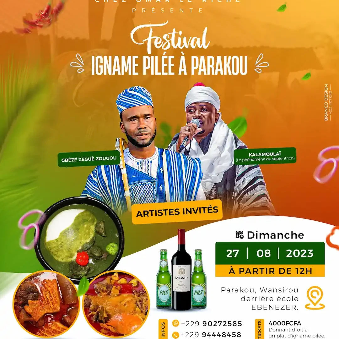 Affiche Festival de L'IGNAME PILLÉE du septentrion