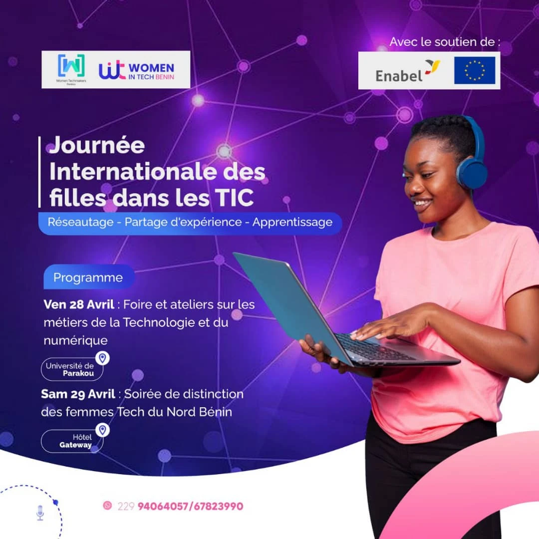 Affiche Journée Internationale des jeunes filles dans les TIC