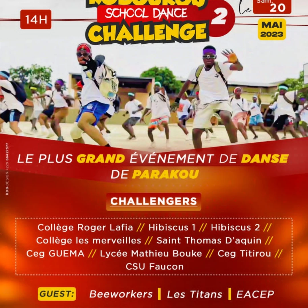 Affiche KOBOUROU SCHOOL DANCE CHALLENGE