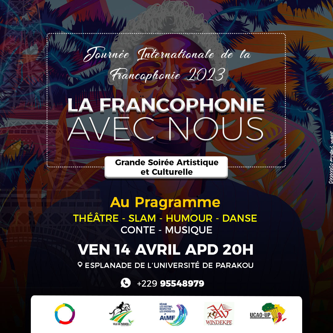 Affiche LA FRANCOPHONIE AVEC NOUS