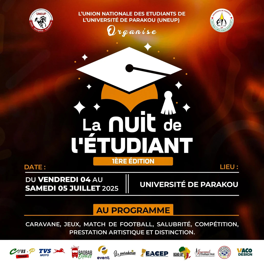 Affiche LA NUIT DE L'ETUDIANT UNEUP