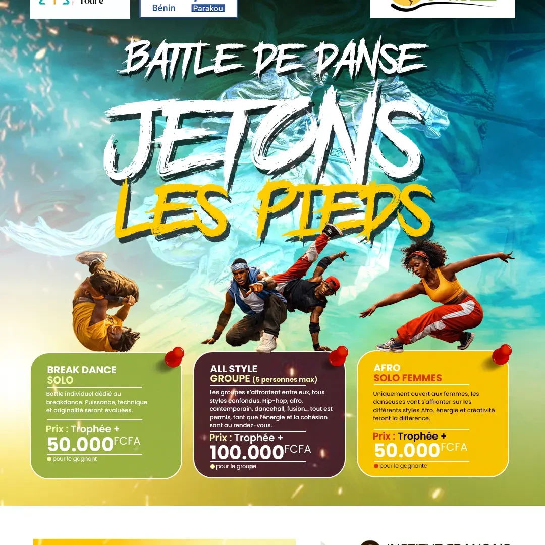 Affiche Inscription - PARAKOU DANSE 2026 – BATTLE DE DANSE