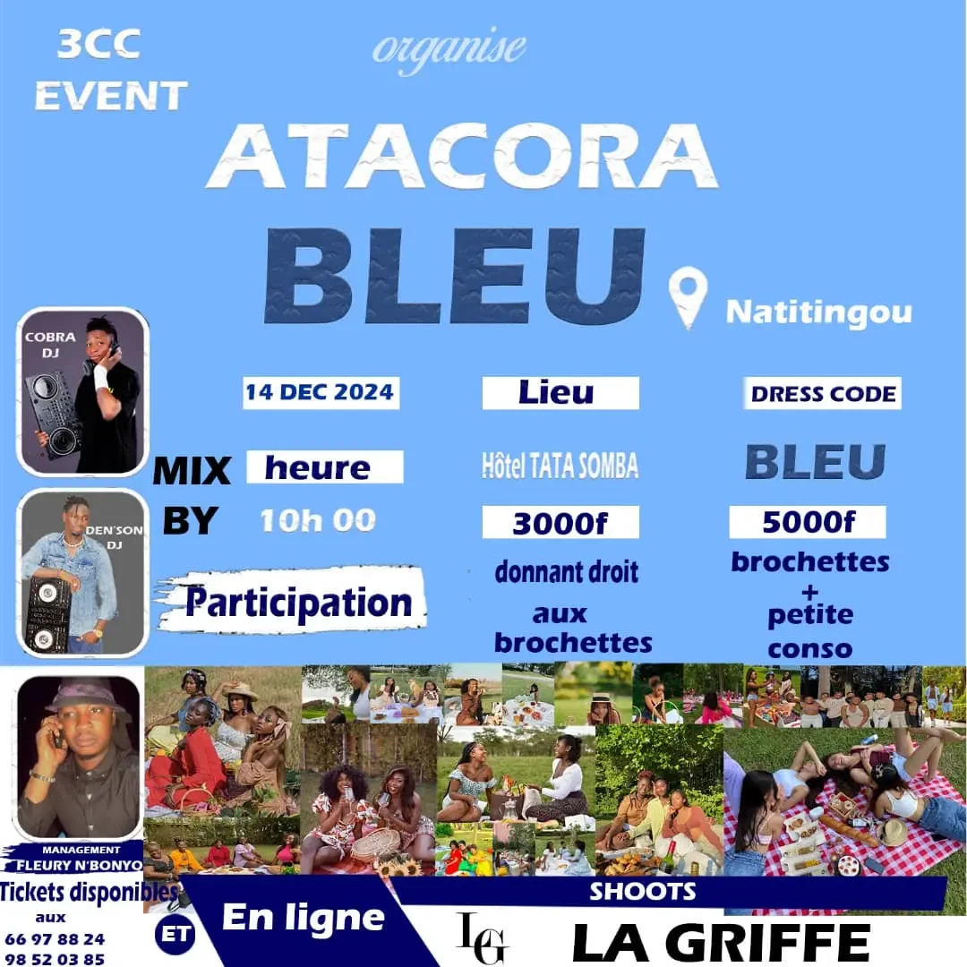 Affiche ATACORA BLEU