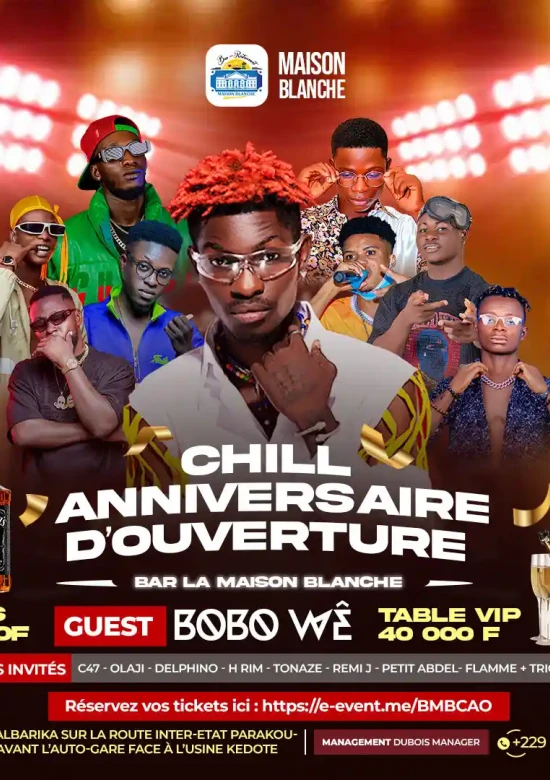 Chill anniversaire d’ouverture - Bar Maison BLANCHE