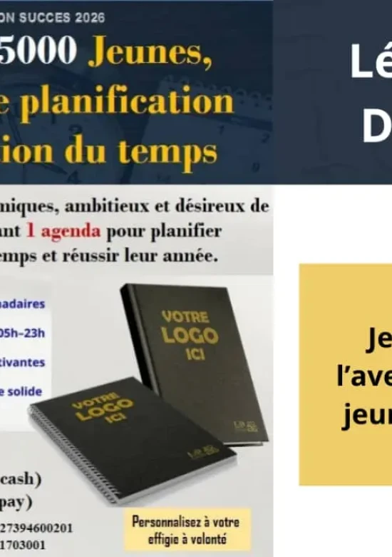 5.000 Agendas pour 5.000 Jeunes – Bâtir l’avenir par l’organisation