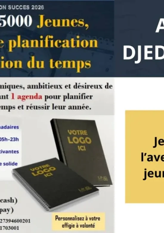 5.000 Agendas pour 5.000 Jeunes – Bâtir l’avenir par l’organisation