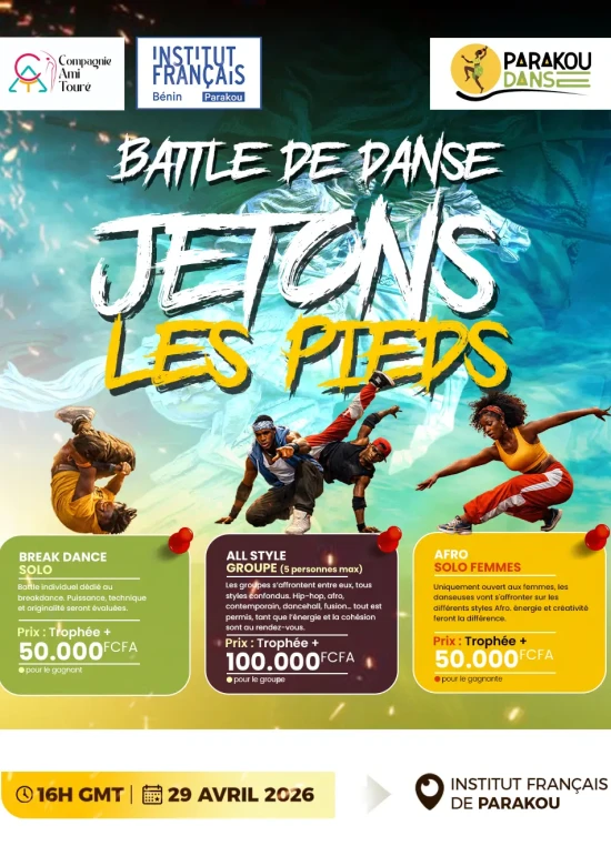 Inscription - PARAKOU DANSE 2026 – BATTLE DE DANSE