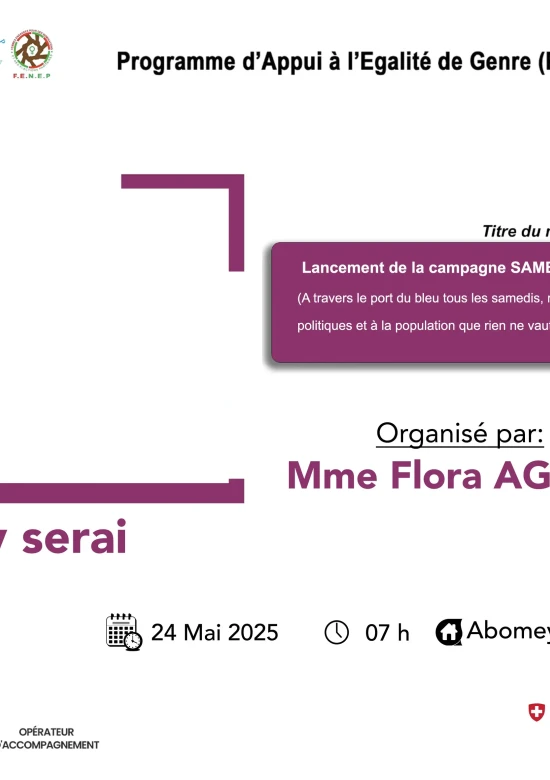 Programme d'appui à l'égalité de genre