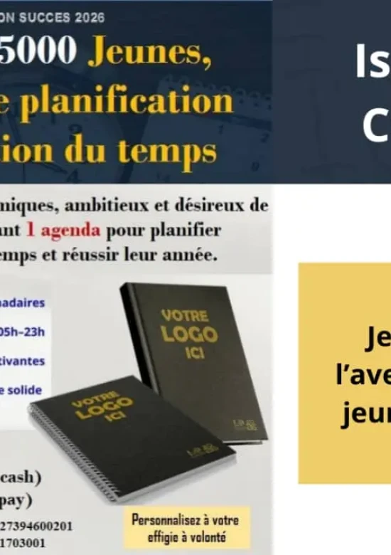 5.000 Agendas pour 5.000 Jeunes – Bâtir l’avenir par l’organisation