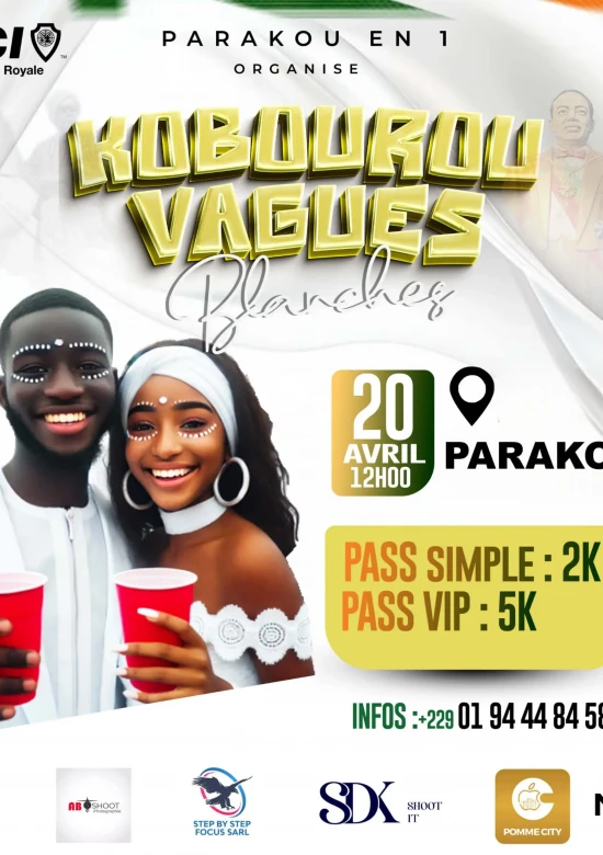 Kobourou Vagues Blanches