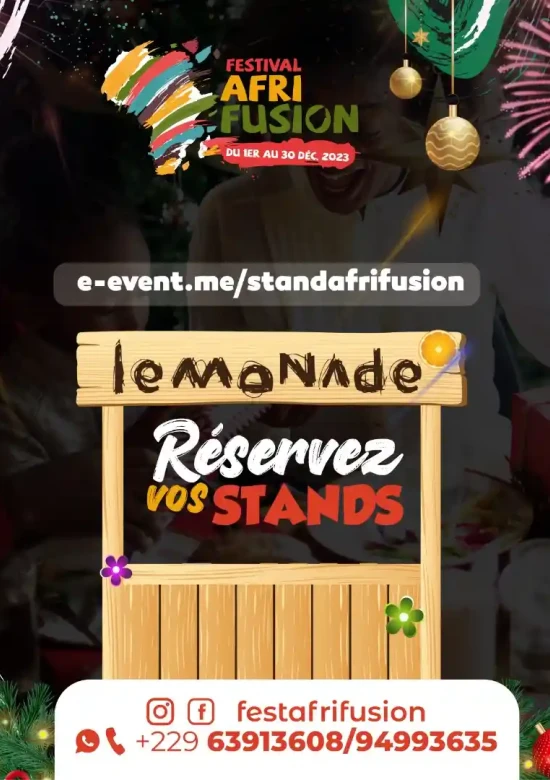 Réservation de stand sur AfriFusion