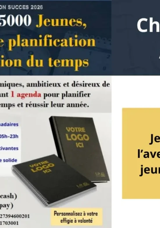 5.000 Agendas pour 5.000 Jeunes – Bâtir l’avenir par l’organisation