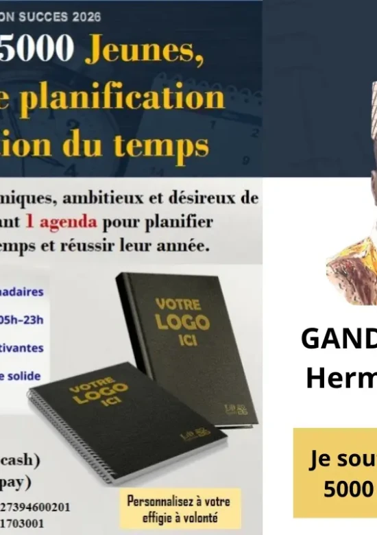 5.000 Agendas pour 5.000 Jeunes – Bâtir l’avenir par l’organisation