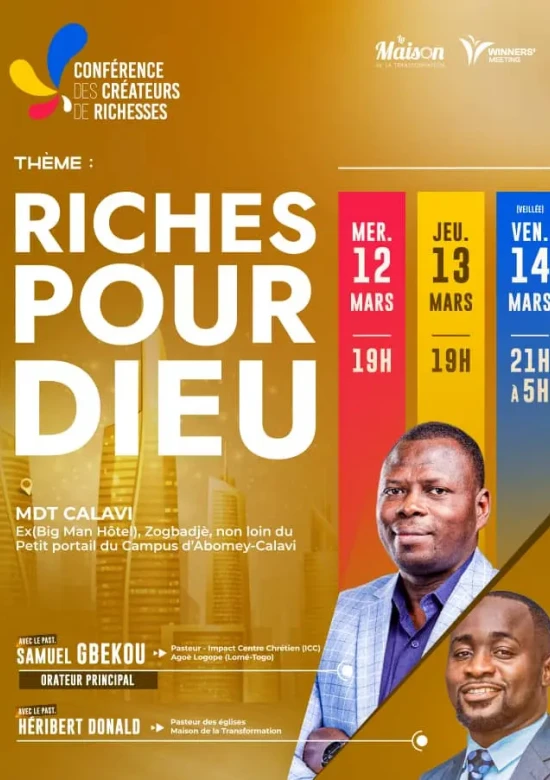 CONFERENCE DES CREATEURS DE RICHESSE