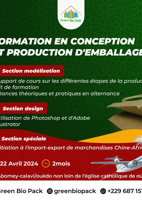 FORMATION EN CONCEPTION ET MODELISATION D'EMBALLAGES