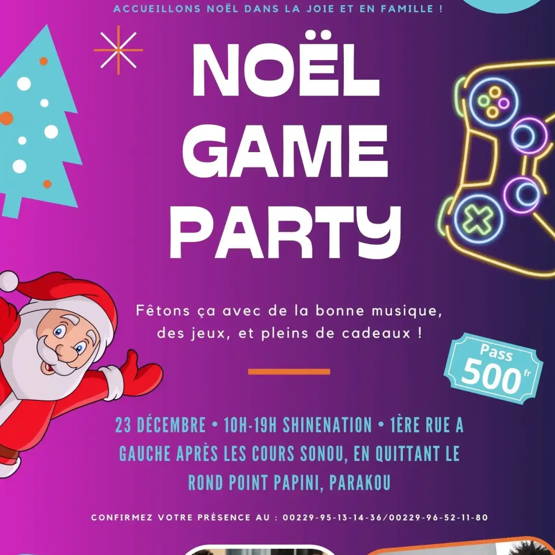 Affiche Noël Game Party