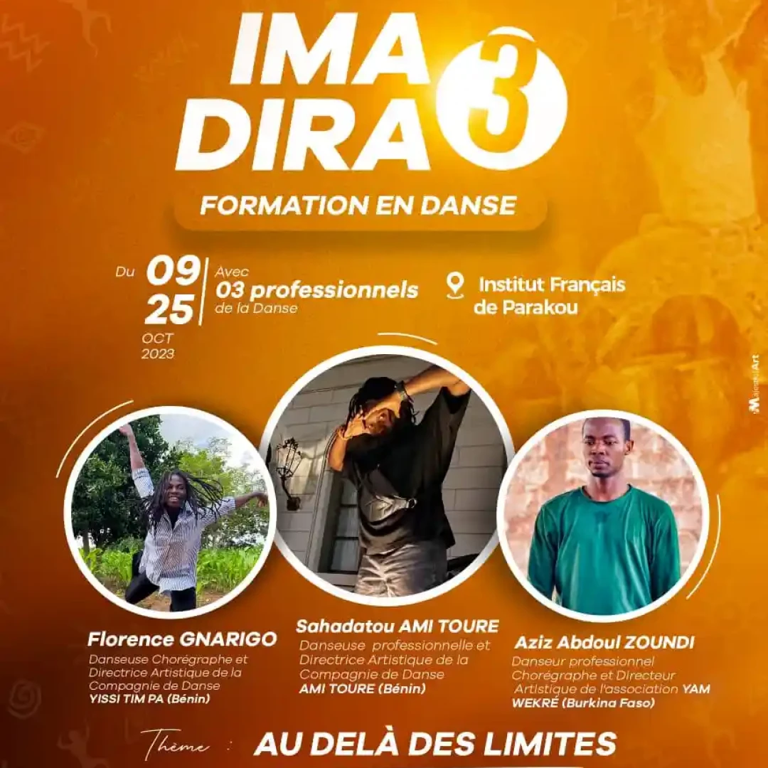 Affiche IMA DIRA 3 - Formation en danse