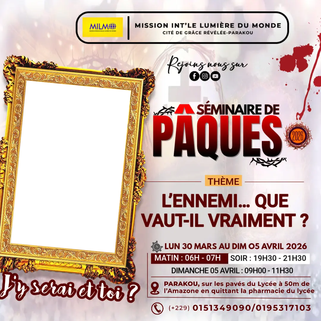 SEMINAIRE DE PÂQUES 2026 - MILMO PARAKOU