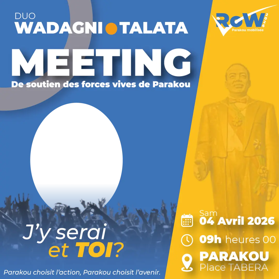 MEETING DUO WADAGNI-TALATA. Parakou Mobilisée